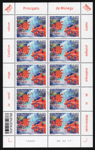 Monaco. 2017 Red Coral. MNH