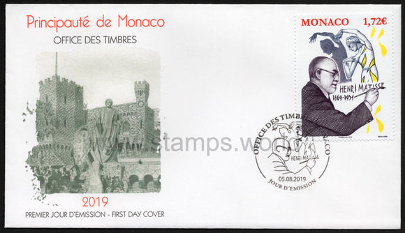 Monaco. 2019 Henri Matisse. FDC