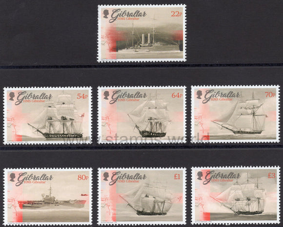 Gibraltar. 2017 HMS Gibraltar. Ships of Royal Navy. MNH