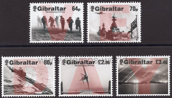 Gibraltar. 2020 75th Anniversary of VE Day. MNH