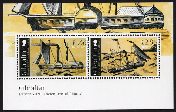 Gibraltar. 2020 Europa. Ancient Postal Routes. MNH