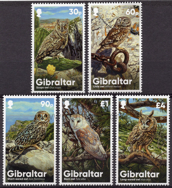 Gibraltar. 2020 Owls. MNH