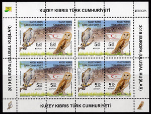 Cyprus Turkish. 2019 Europa. National Birds. MNH