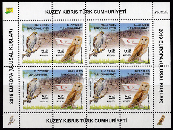Cyprus Turkish. 2019 Europa. National Birds. MNH