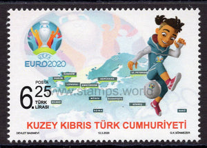 Cyprus Turkish. 2020 UEFA EURO 2020. MNH