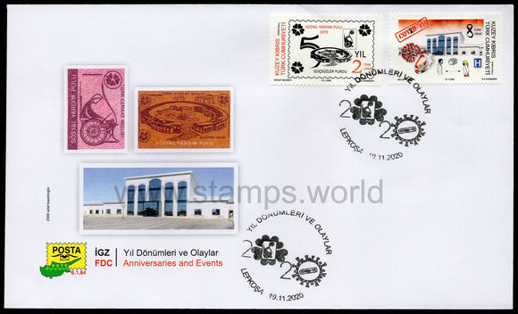 Cyprus Turkish. 2020 Anniversaries and Events. FDC