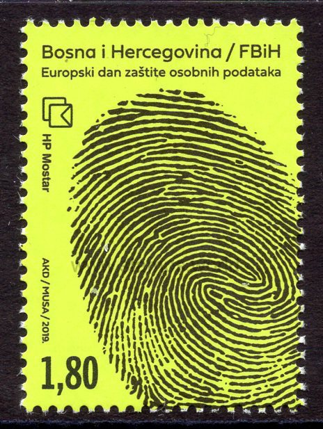 Bosnia and Herzegovina. Mostar. 2019 European Data Protection Day. MNH
