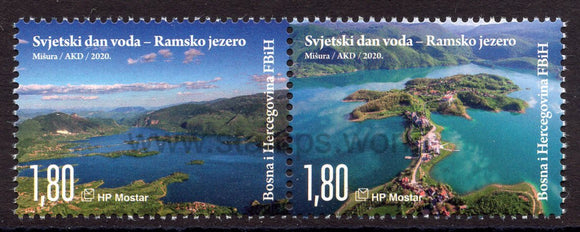 Bosnia and Herzegovina. Mostar. 2020 World Water Day. Rama Lake. MNH