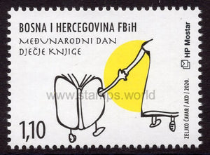 Bosnia and Herzegovina. Mostar. 2020 International Children s Book Day. MNH