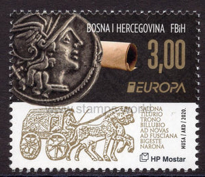 Bosnia and Herzegovina. Mostar. 2020 Europa. Ancient Postal Routes - Roma. MNH