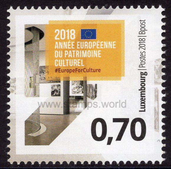 Luxembourg. 2018 European Year of Cultural Heritage. MNH
