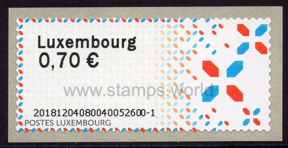 Luxembourg. 2018 ATM stamp. MNH