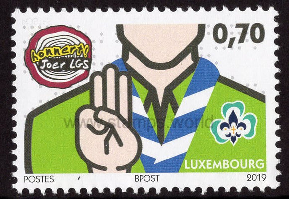 Luxembourg. 2019 100 years of Letzebuerger Guiden a Scouten. MNH