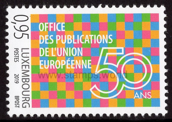 Luxembourg. 2019 50 years of the Publications Office of the European Union. MNH