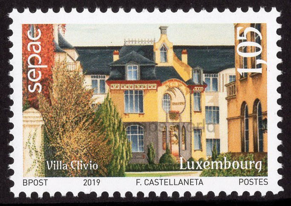 Luxembourg. 2019 SEPAC. Old residential houses. MNH