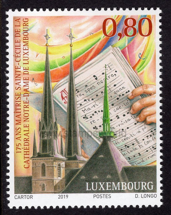 Luxembourg. 2019 175th Anniversary of the Maitrise de la Cathedrale. MNH