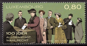 Luxembourg. 2019 100 years of Universal voting right. MNH