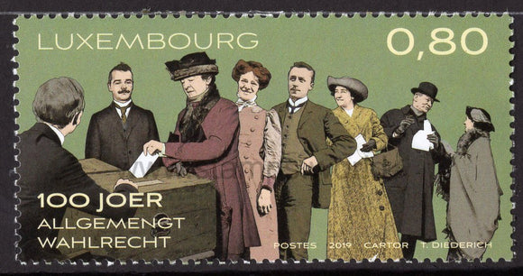 Luxembourg. 2019 100 years of Universal voting right. MNH