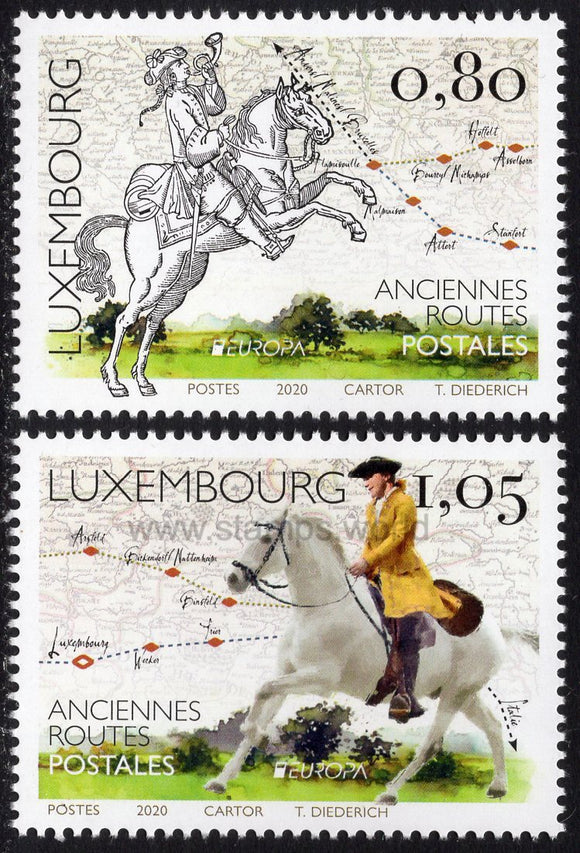 Luxembourg. 2020 Europa. Old Postal Routes. MNH
