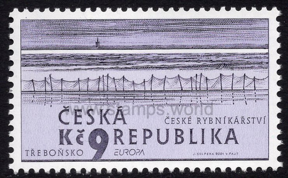Czech Republic. 2001 Europa. Pond construction. MNH