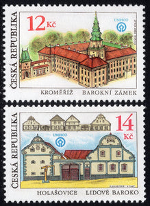 Czech Republic. 2001 Beauties. Kromeriz and Holasovice. MNH