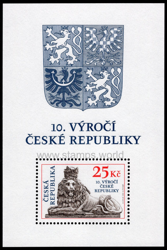 Czech Republic. 2003 10th Anniversary of Czech Republic. MNH