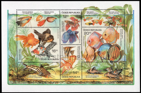 Czech Republic. 2003 Aquarium Fishes. MNH