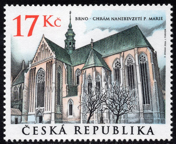 Czech Republic. 2004 Brno - Church. MNH