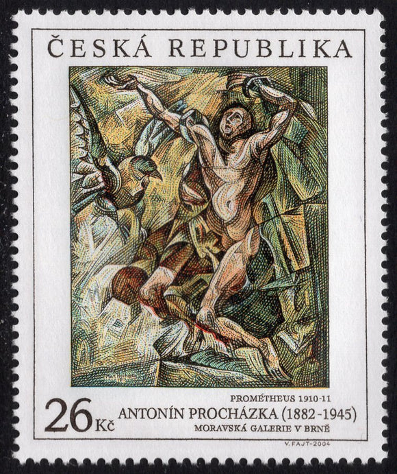 Czech Republic. 2004 Brno. Prometheus - Antonin Prochazka. MNH