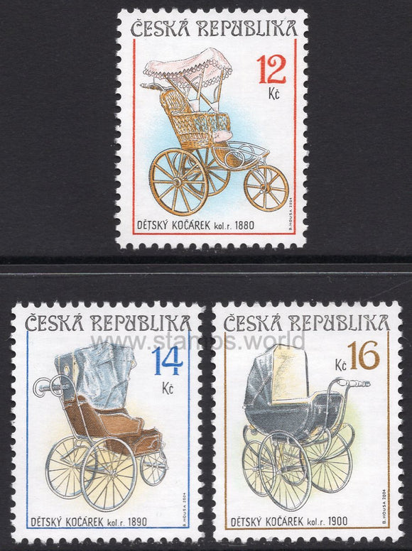 Czech Republic. 2004 Perambulators - Old strollers. MNH
