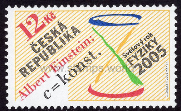 Czech Republic. 2005 World Year of Physics. MNH