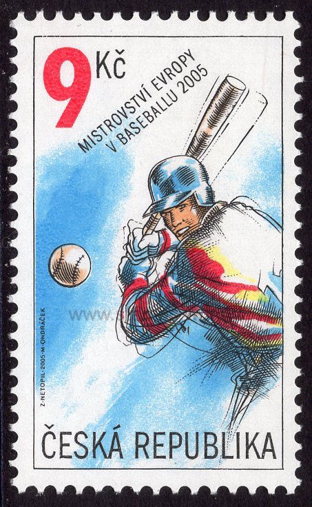 Czech Republic. 2005 European Championship in Baseball. MNH