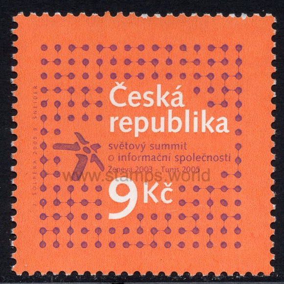 Czech Republic. 2005 World Summit on information society. MNH