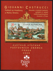 Czech Republic. 2006 Giovanni Castrucci - A View of Prague Castle. MNH