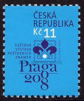 Czech Republic. 2007 World Exhibition of Postage Stamps PRAGA 2008. 11 czk. MNH