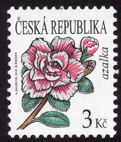 Czech Republic. 2008 Flowers. Rosebay. MNH
