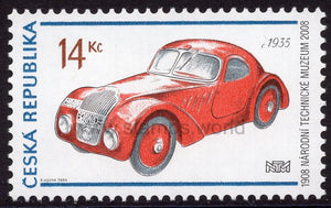 Czech Republic. 2008 National Technical Museum. Sport car JAWA 750. MNH