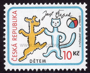 Czech Republic. 2008 For Children: J. Capek. Story on Doggy and Kitty. MNH
