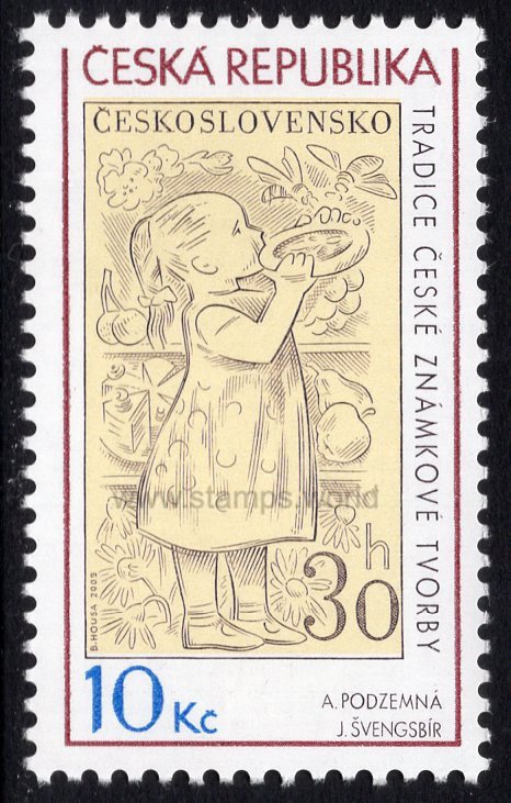 Czech Republic. 2009 Tradition of Czech Stamp Design. A. Podzemna. MNH
