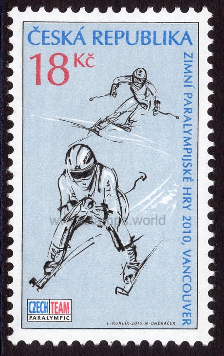 Czech Republic. 2010 Winter Paralympic Games. Vancouver. MNH