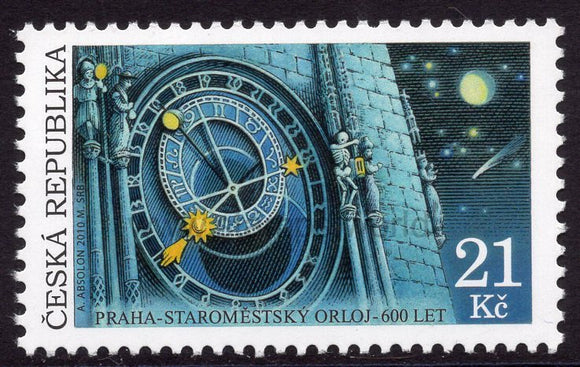 Czech Republic. 2010 Prague's old town astronomical clock. MNH