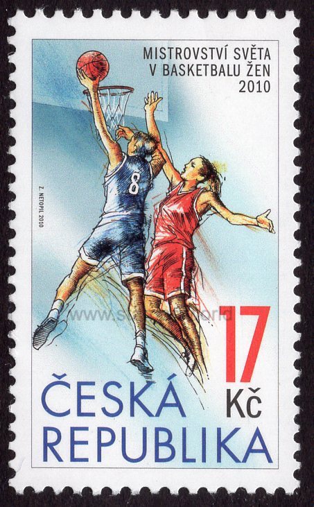 Czech Republic. 2010 Basketball Championship for Women. MNH