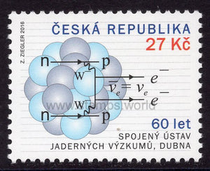 Czech Republic. 2016 60 Years of the Joint Institute for Nuclear Research in Dubna. MNH
