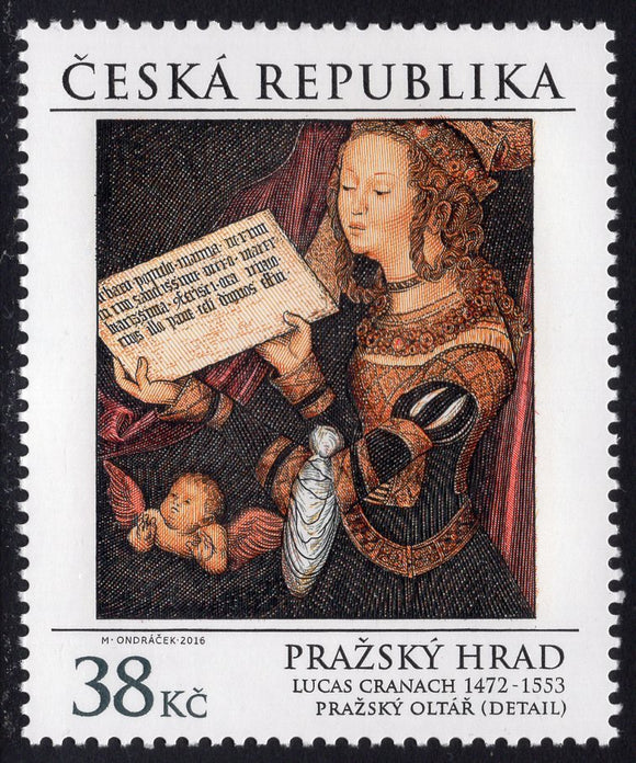 Czech Republic. 2016 Prague Castle. Lucas Cranach. MNH