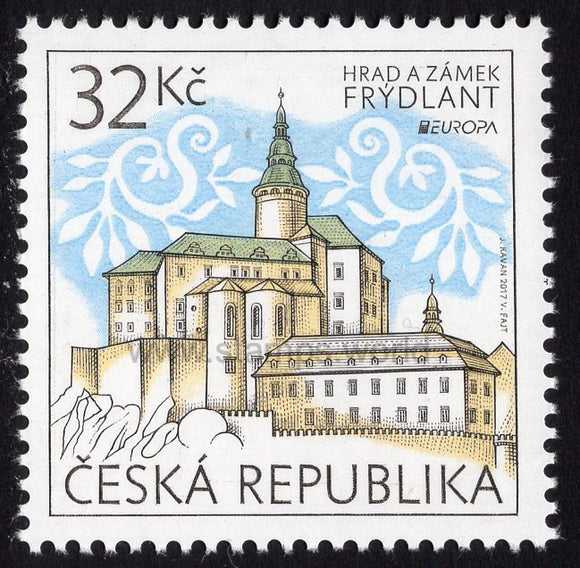 Czech Republic. 2017 Europa. Frydlant Castle and Chateau. MNH