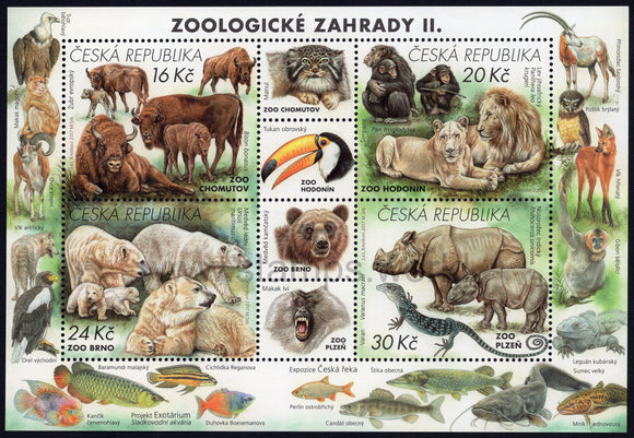 Czech Republic. 2017 Nature Protection. Zoological Gardens II. MNH