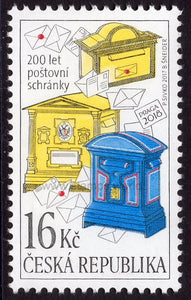 Czech Republic. 2017 200 years of Letter Boxes. MNH