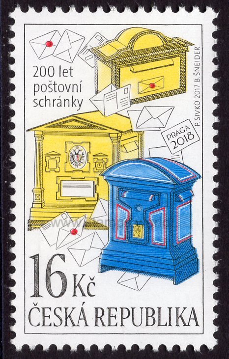 Czech Republic. 2017 200 years of Letter Boxes. MNH