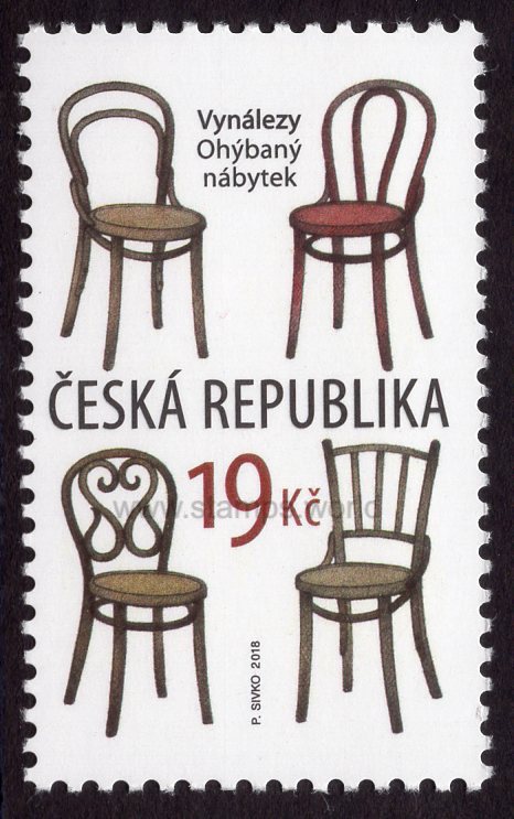 Czech Republic. 2018 Inventions. Bent furniture. MNH