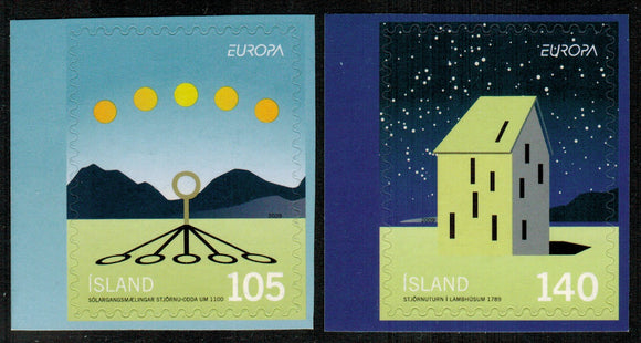Iceland. 2009 Europa. Astronomy. MNH